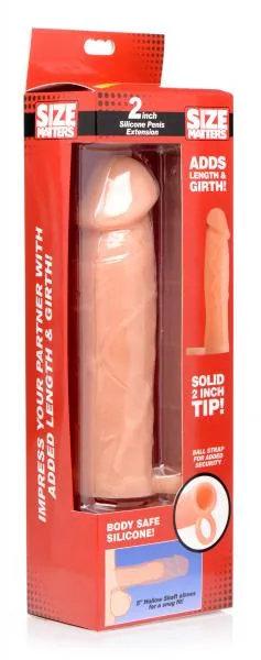 2 Inches Silicone Penis Extension Beige Size Matters Male Sex Toys 2 Inches Silicone Penis Extension Beige Size Matters Male Sex Toys