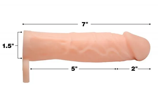 2 Inches Silicone Penis Extension Beige Size Matters Male Sex Toys 2 Inches Silicone Penis Extension Beige Size Matters Male Sex Toys