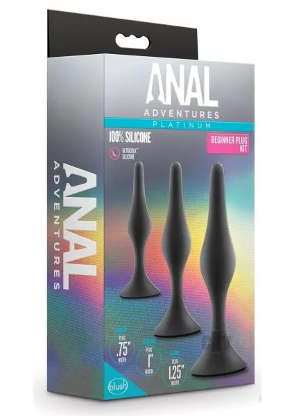 Anal Adv Platinum Silicon Begin Plug Kit Seductucom Anal