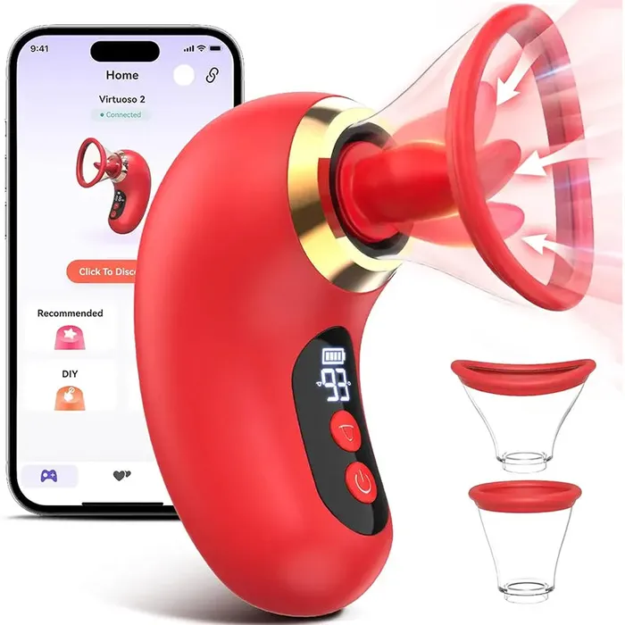 Couples OOTYEMO LushLick Wireless AppControlled Clitoral Nipple Stimulator