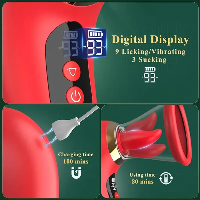 Couples OOTYEMO LushLick Wireless AppControlled Clitoral Nipple Stimulator