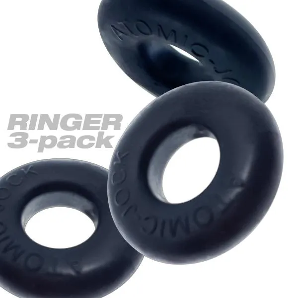 Vibrators Ringer 3 Pk Cockring Night Net Oxballs