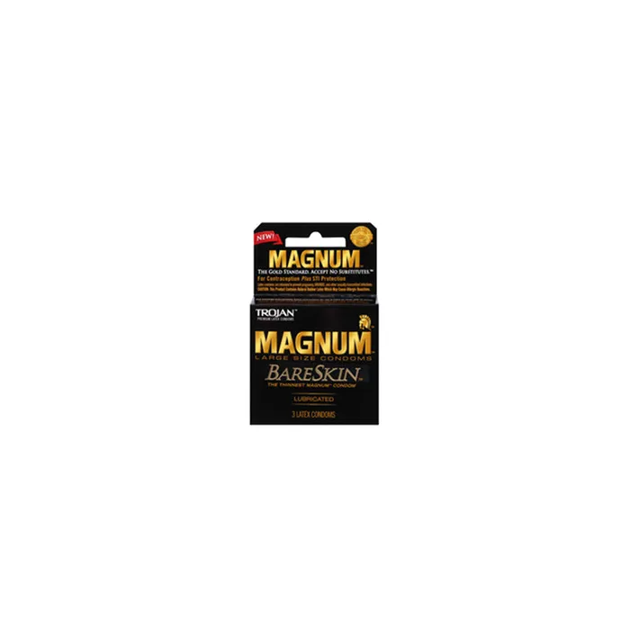 TROJAN Vibrators Trojan Magnum Bareskin Condoms 3pk