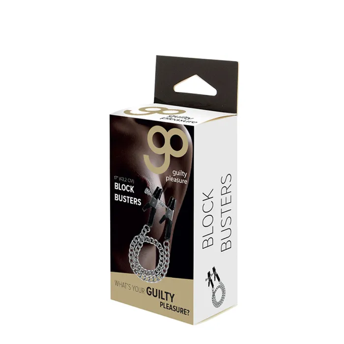 Guilty Pleasure Nipple Clitoral Toys Block Busters Chain Nipple Clamps Guilty Pleasure Nipple Clitoral Toys Block Busters Chain Nipple Clamps