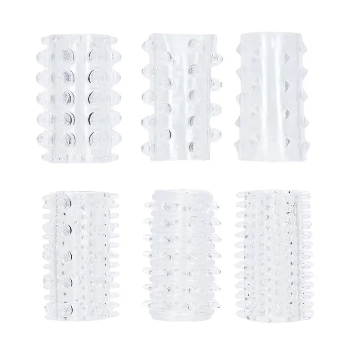 Set of penis thickeners Power 6 pcs transparent ToyJoy Male Sex Toys