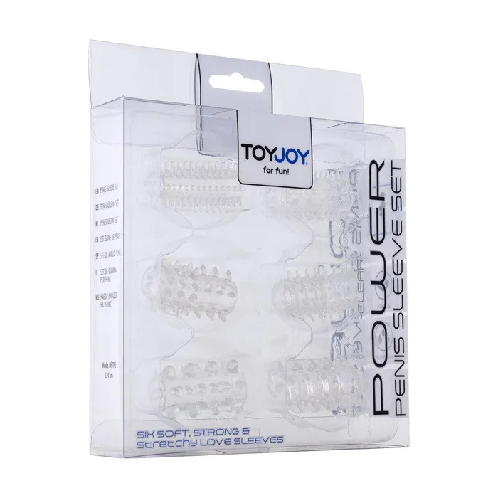 Set of penis thickeners Power 6 pcs transparent ToyJoy Male Sex Toys