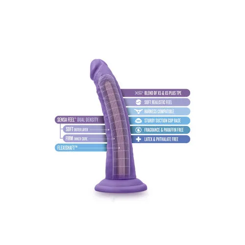 AU NATUREL Bold Jack Dildo Purple 19 x 38 cm Blush Novelties Dildos