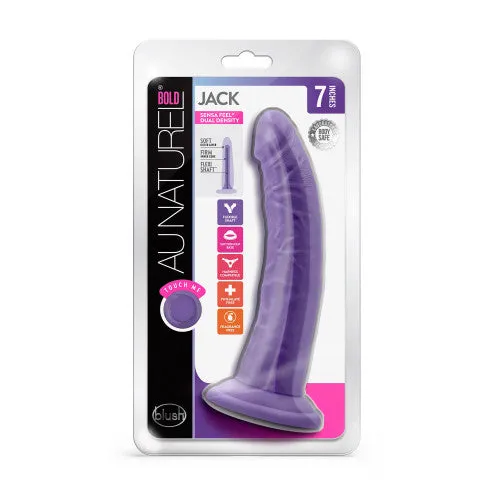 AU NATUREL Bold Jack Dildo Purple 19 x 38 cm Blush Novelties Dildos