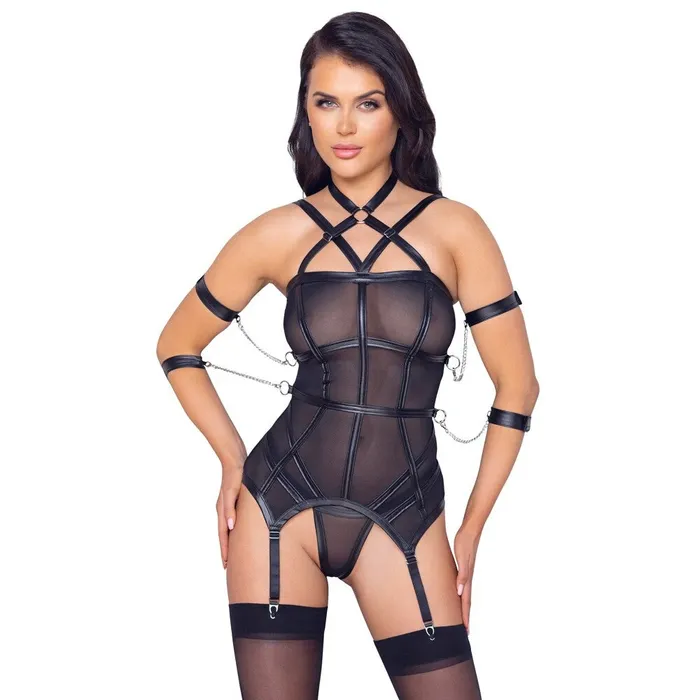 Couples Cottelli Collection Cottelli Bondage Basque And String