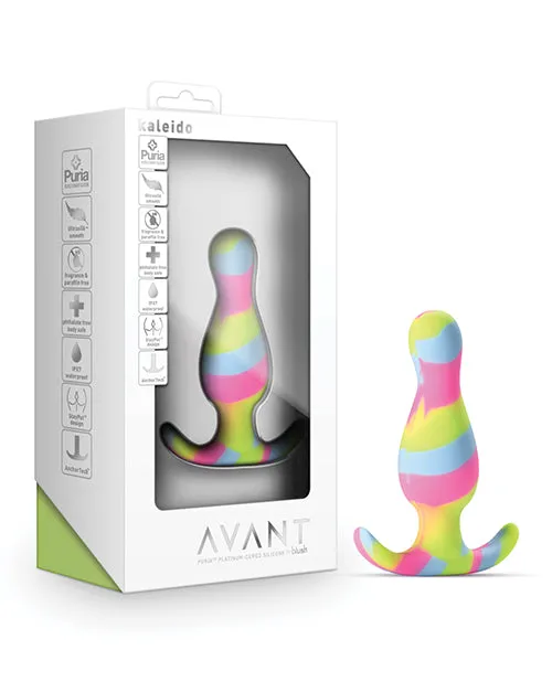Anal Blush Novelties Blush Avant Kaleido Silicone Plug Lime