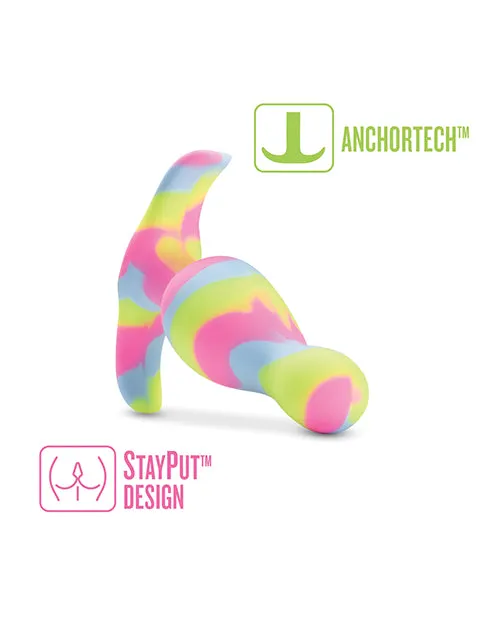 Anal Blush Novelties Blush Avant Kaleido Silicone Plug Lime