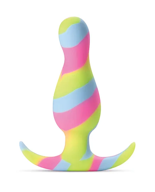Anal Blush Novelties Blush Avant Kaleido Silicone Plug Lime