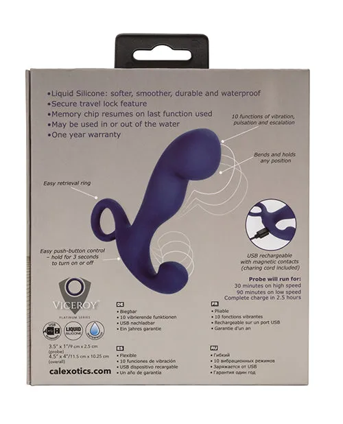 Anal Viceroy Rechargeable Command Probe Navy California Exotic Novelties