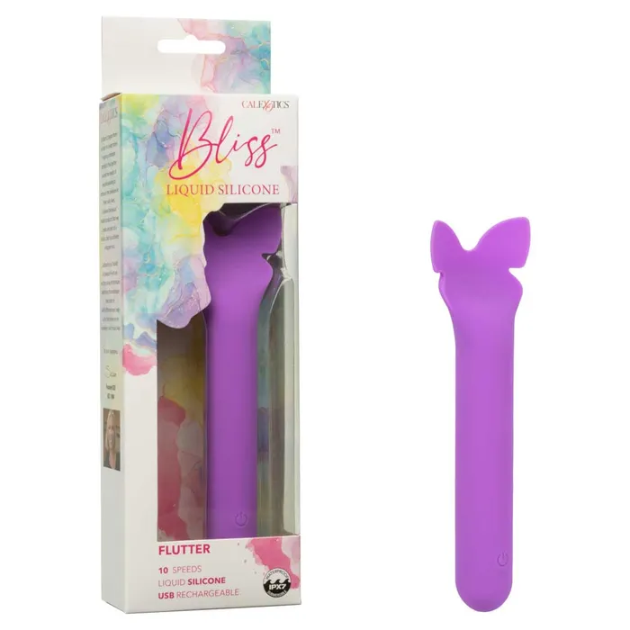 CalExotics Female Sex Toys CalExotics Bliss Liquid Silicone Flutter Bullet