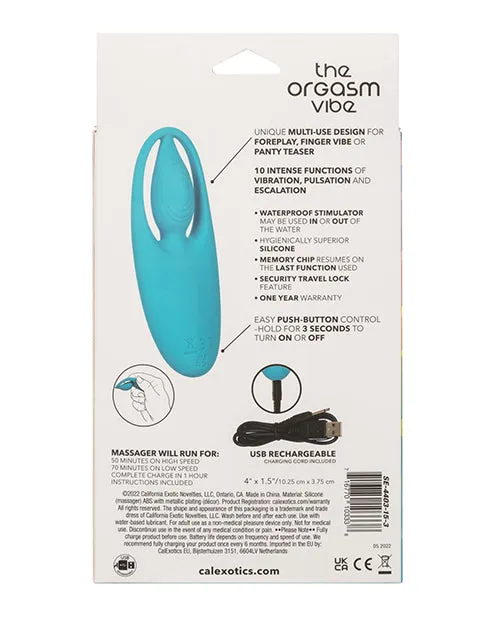 California Exotic Novelties Neon Vibes The Orgasm Vibe Blue Vibrators