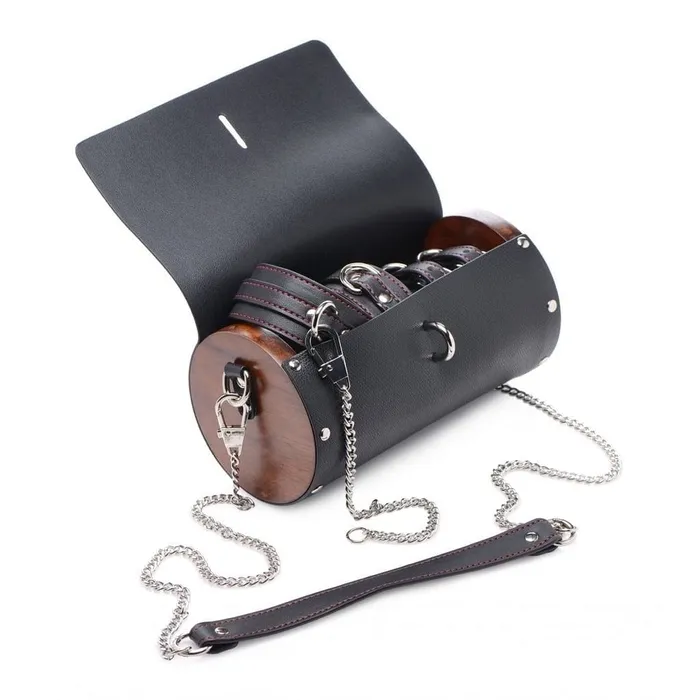 Couples Master Series Kinky Clutch Black Bondage Set with Carrying Case XR Brands