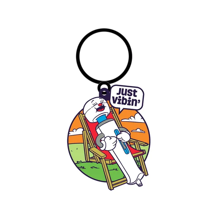 Just Vibin Keychain Wood Rocket Vibrators