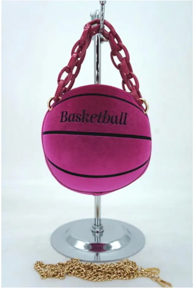 Vibrators New Trends Trading Pu Velvet basketball Purse