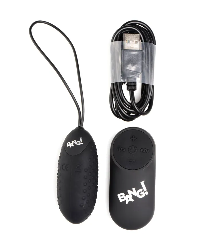 Xr LLC Anal Bang 28X Nubbed Silicone Egg wRemote Control Black Xr LLC Anal Bang 28X Nubbed Silicone Egg wRemote Control Black