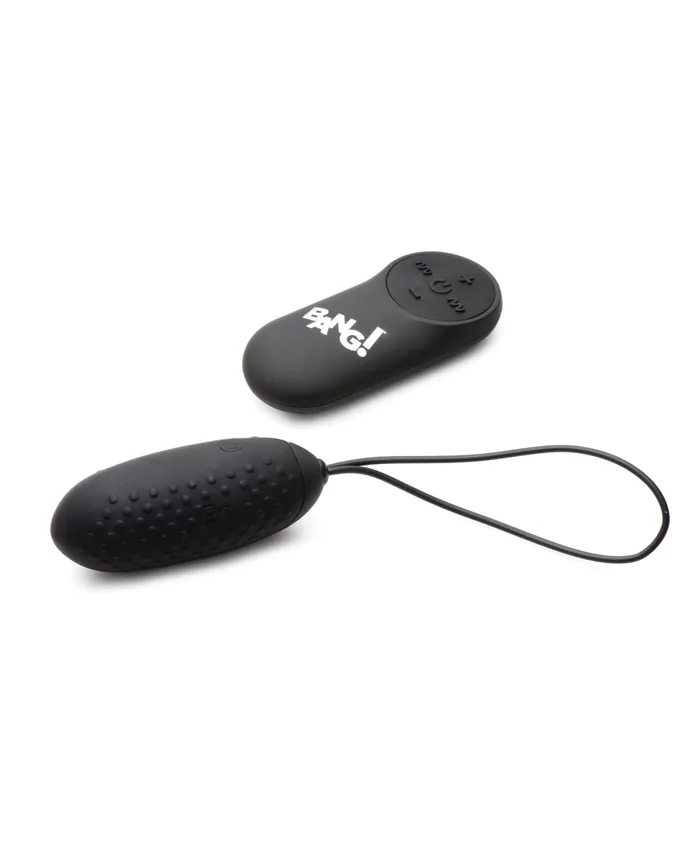 Xr LLC Anal Bang 28X Nubbed Silicone Egg wRemote Control Black Xr LLC Anal Bang 28X Nubbed Silicone Egg wRemote Control Black