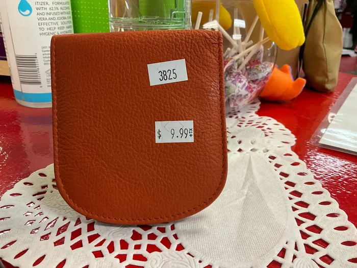 yl leather Vibrators Coin purse orange