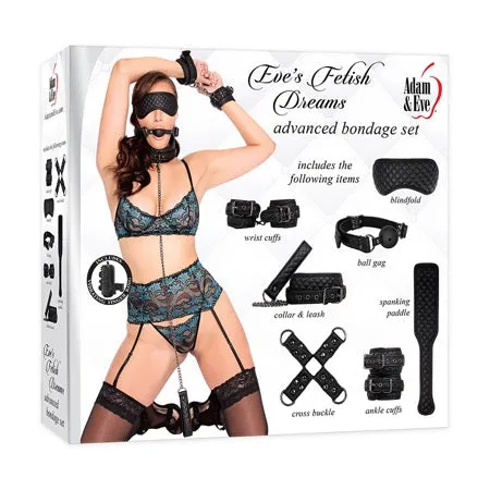 Female Sex Toys Adam Eve Eves Fetish Dreams Advanced Bondage Set Black evolv Female Sex Toys Adam Eve Eves Fetish Dreams Advanced Bondage Set Black evolv