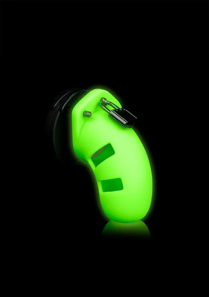 Male Sex Toys Shots America Model 20 Cock Cage 35 Glow In The Dark