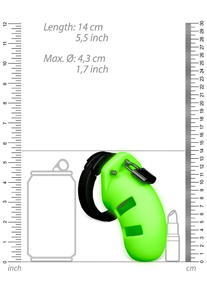 Male Sex Toys Shots America Model 20 Cock Cage 35 Glow In The Dark