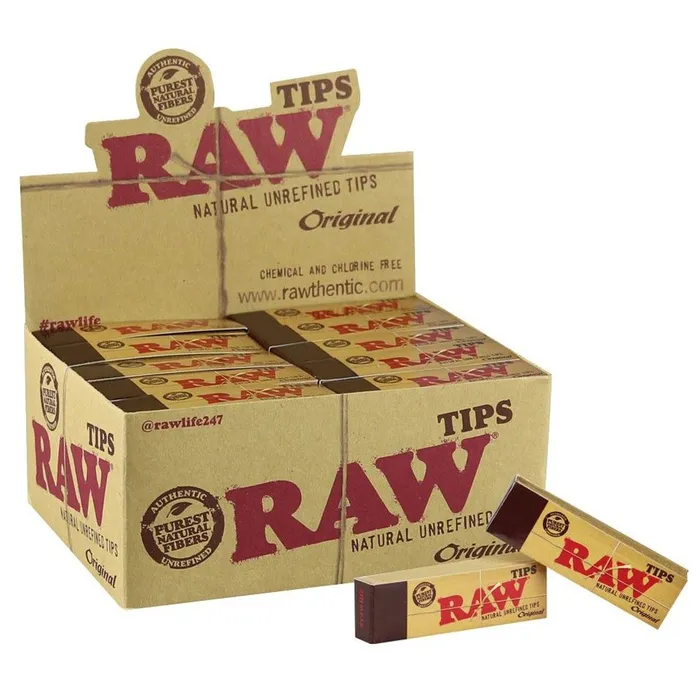 Vibrators RAW Classic Original Filter Roach Tips Regular 50 Tips RAW