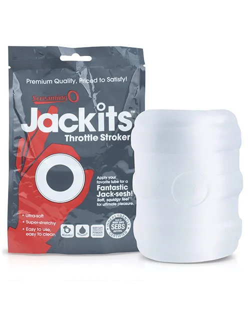 Male Sex Toys Screaming O Jackits Throttle Stroker Clear Screaming O