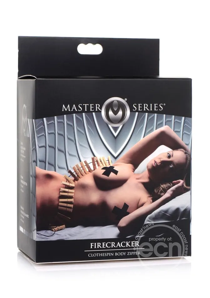 Master Series Firecracker Clothespin Body Zipper XR Brands Male Sex Toys