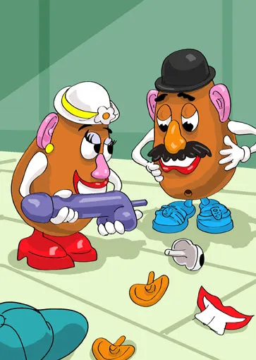 Mr Mrs SpudHilarious Birthday Card Vash Designs Vibrators