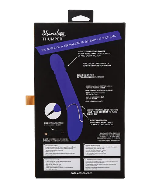 Vibrators Shameless Slim Thumper Purple Cal Exotics