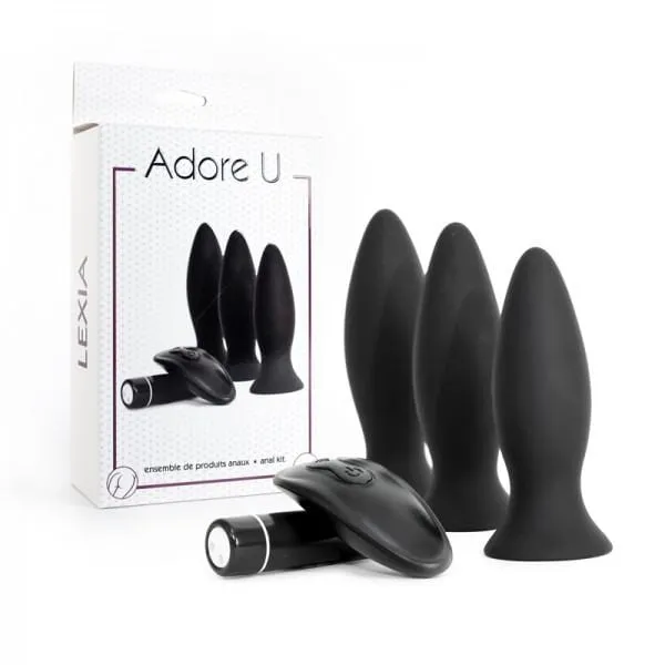 Anal Adore U Lexia Anal Kit in Black Landco