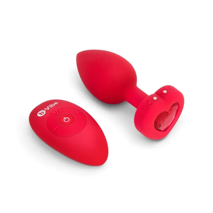 Anal BVibe B Vibe Vibrating Heart Shaped Jewel Plug Ml Red Net