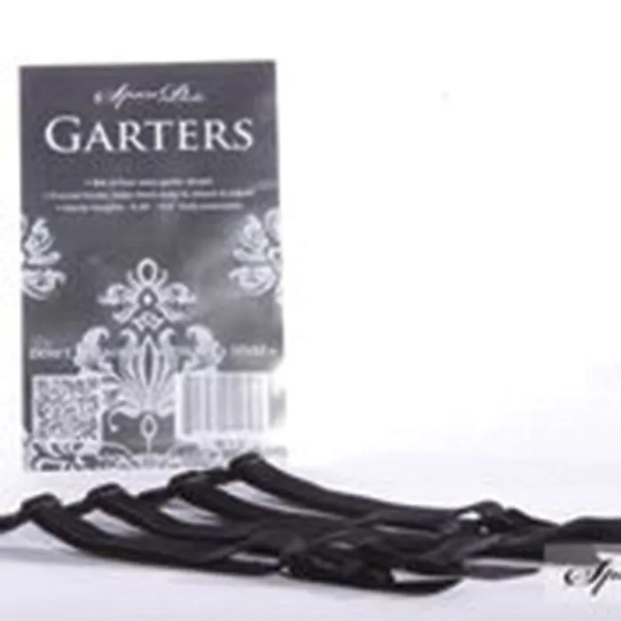 Anal Spareparts Removeable Garter Black set of 4