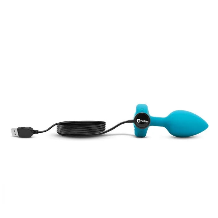 bVibe Anal VIBRATING JEWEL PLUG SM TEAL