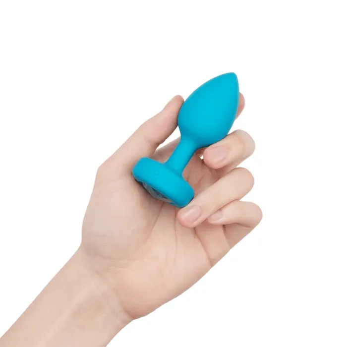 bVibe Anal VIBRATING JEWEL PLUG SM TEAL