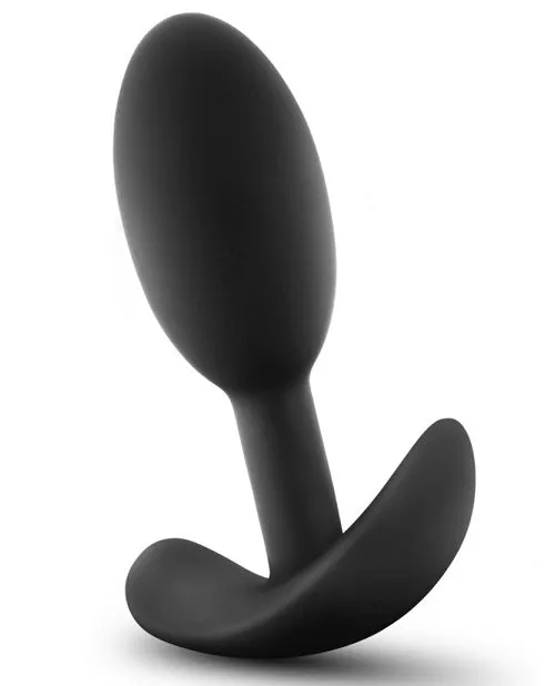Blush Novelties Male Sex Toys Anal Adventures Platinum Silicone Vibra Slim Butt Plug SmallMedium