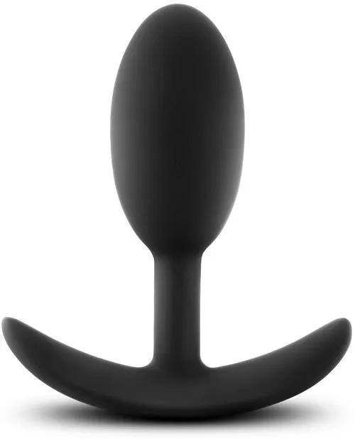 Blush Novelties Male Sex Toys Anal Adventures Platinum Silicone Vibra Slim Butt Plug SmallMedium