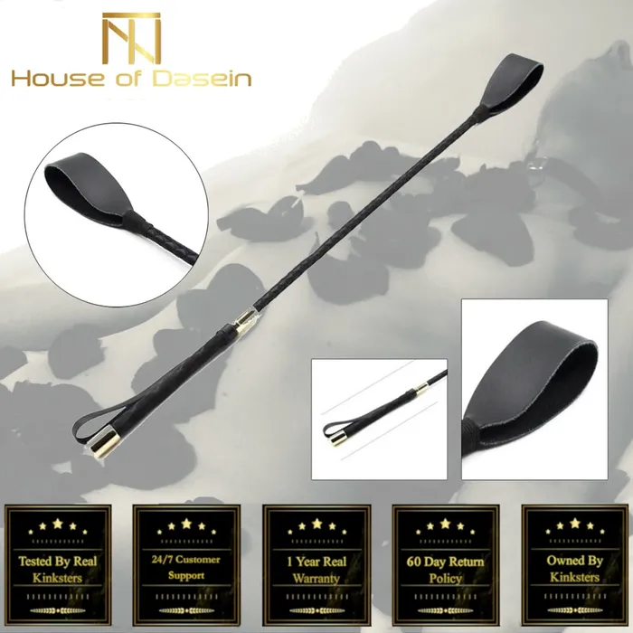 Couples House of Dasein Crops Black Flat Bdsm Impact Play Spanking Crop Toys Bondage Restraints
