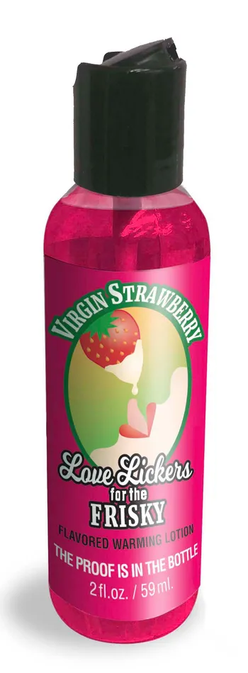 Couples Little Genie Love Lickers Massage Oil Virgin Strawberry 176 Fl Oz