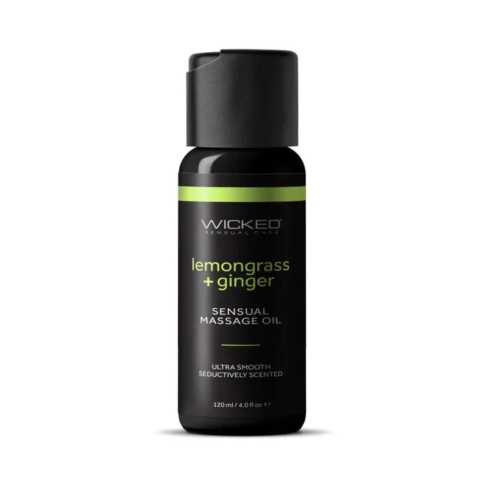 Couples Wicked Sensual Care Wicked Lemongrass Ginger Massage Oil 4oz