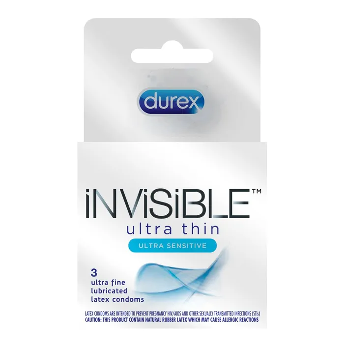 Durex Invisible Condom 3 Count Durex Vibrators