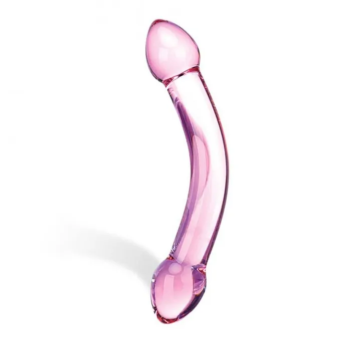 Glas Dildos Double Trouble Purple Glass Dildo