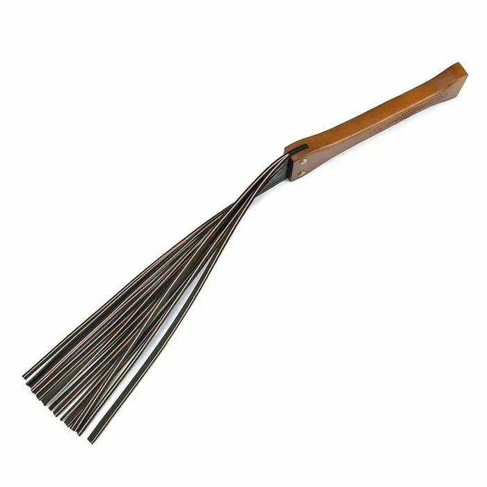 House of Dasein Restraints Floggers Genuine Leather Spanking Flogger Bdsm Strip Paddle Wooden Handle