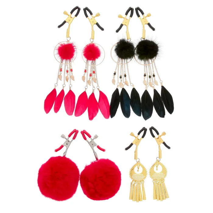 Kink Store Female Sex Toys Twisted Pleasure Nipple Clamps by Kink