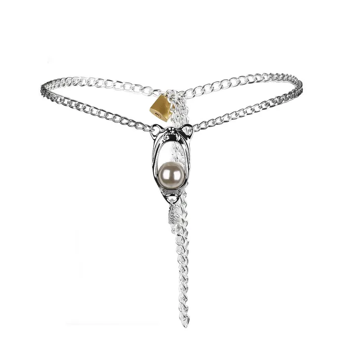 Male Sex Toys CHASTITY CAGE CO Steel Pearl Chastity Underwear