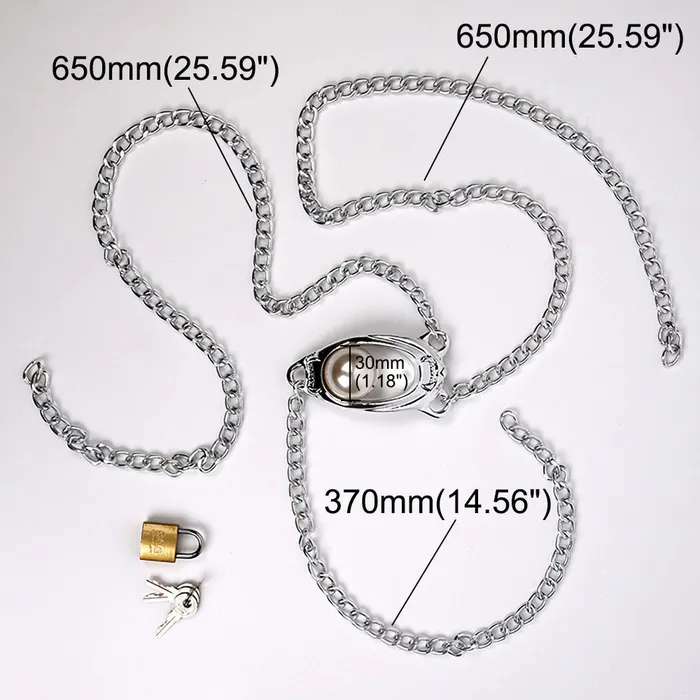 Male Sex Toys CHASTITY CAGE CO Steel Pearl Chastity Underwear