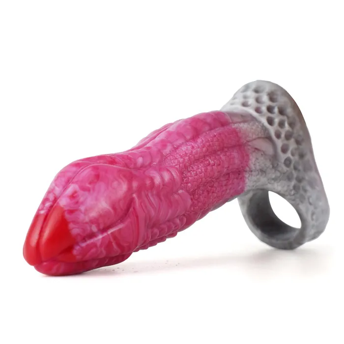 Male Sex Toys Penis Extenders Enlargers Tyrannosaurus Beast Fantasy Silicone Large Realistic Penis Sleeve House of Dasein